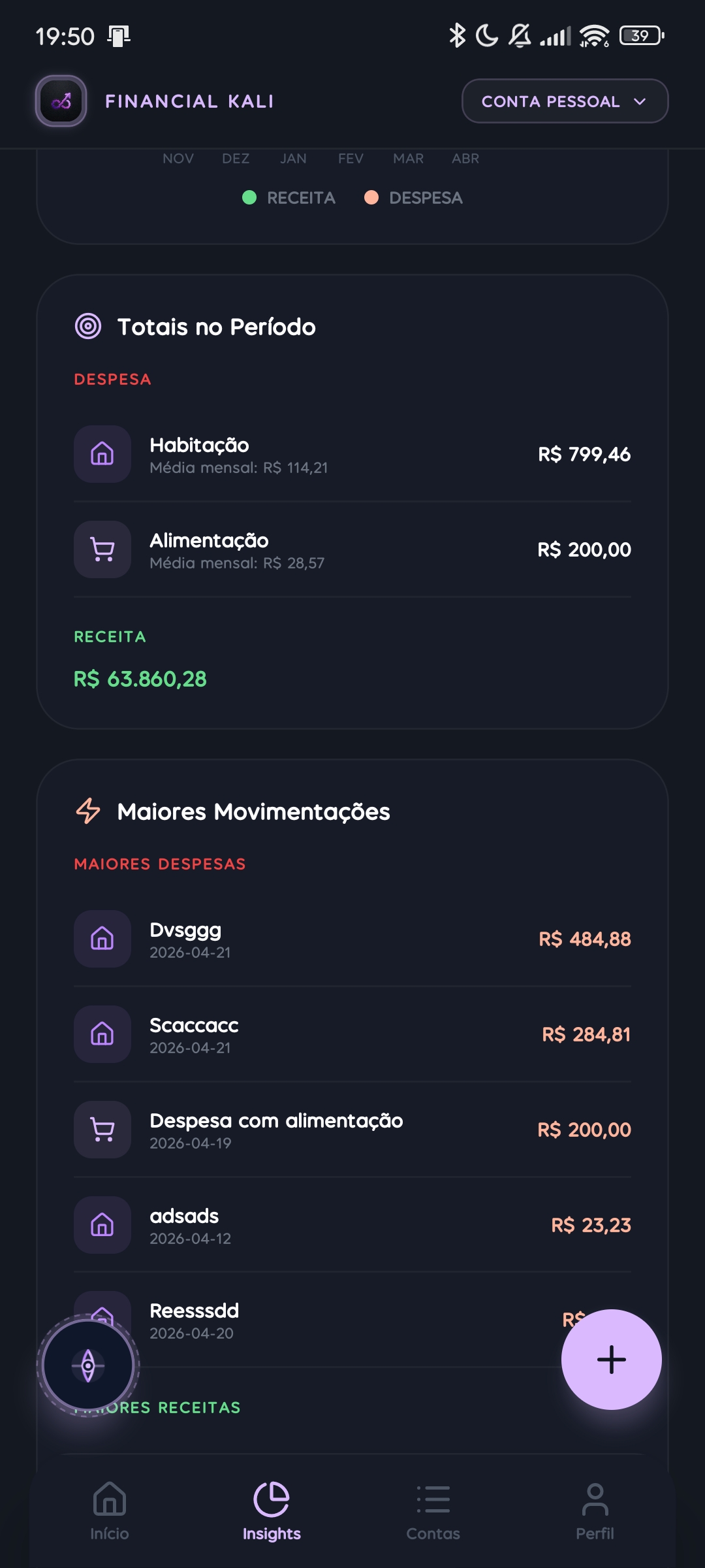 Android — Contas
